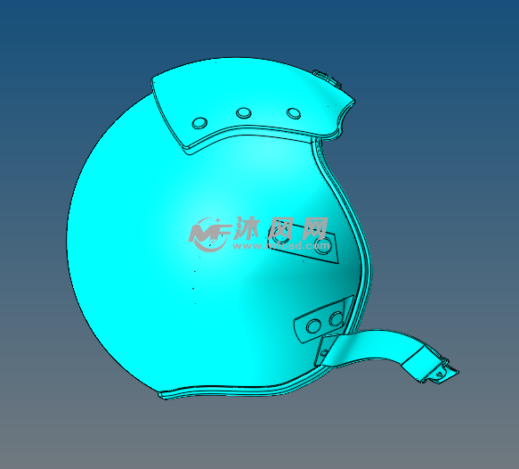 安全帽设计模型图