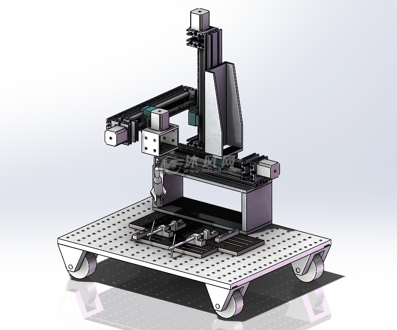 模型库 机械设备 机械加工 焊接设备         自动焊台模型solidworks