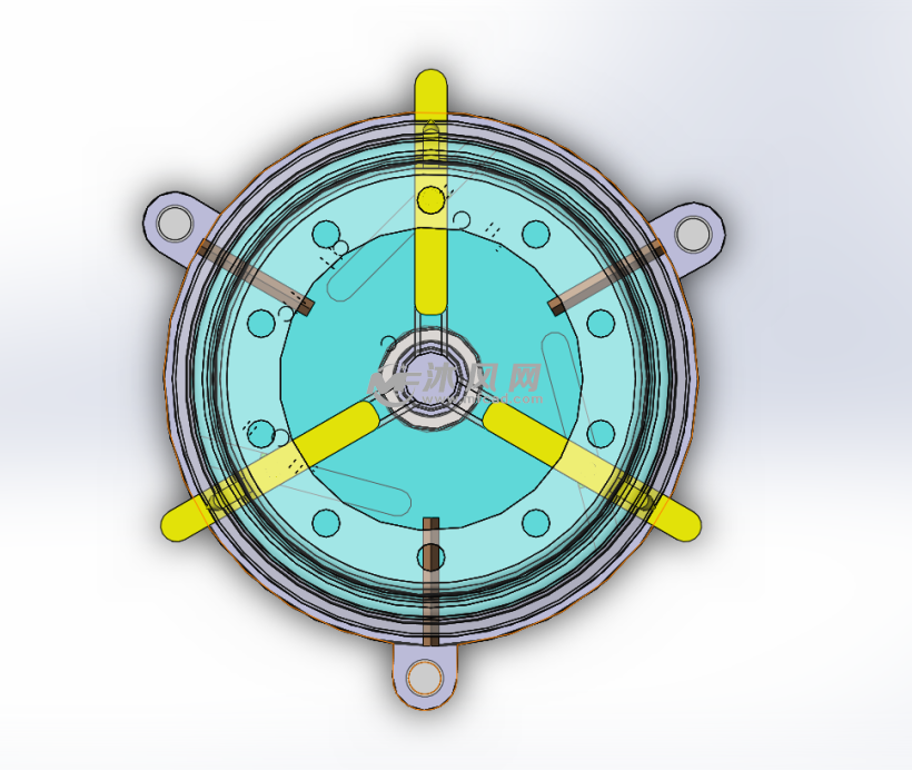 圆形铸件油漆夹具