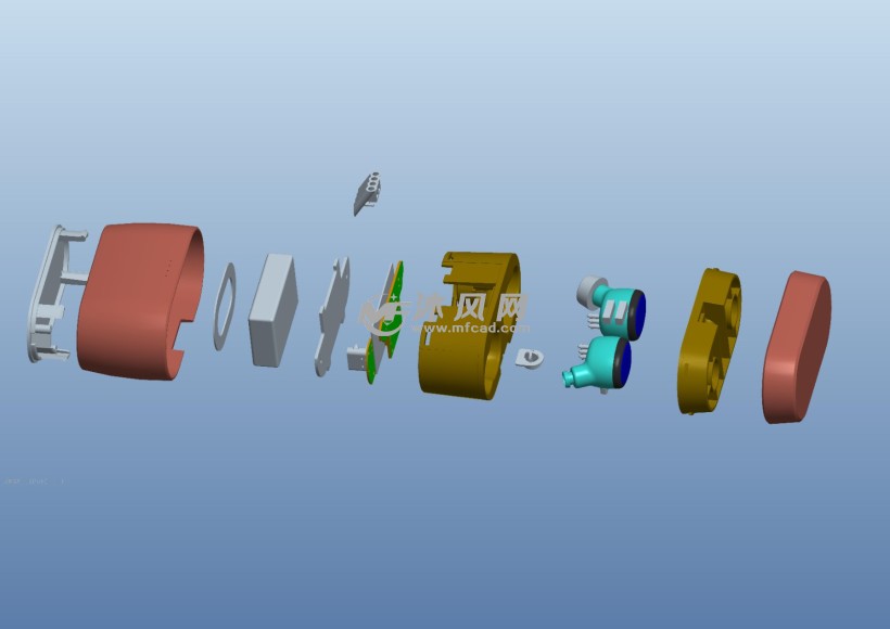 一款tws蓝牙耳机3d结构
