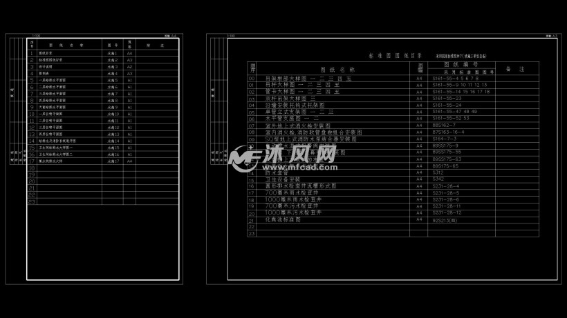 某小区会所给排水施工图纸