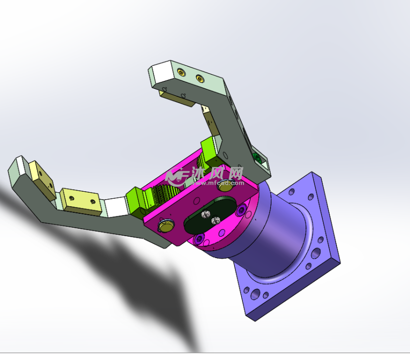 夾持機械手三維設計模型
