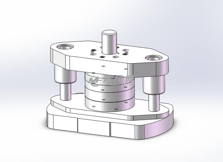 杯形件落料拉深 冲孔复合模2套 - 模具图纸 - 沐风网