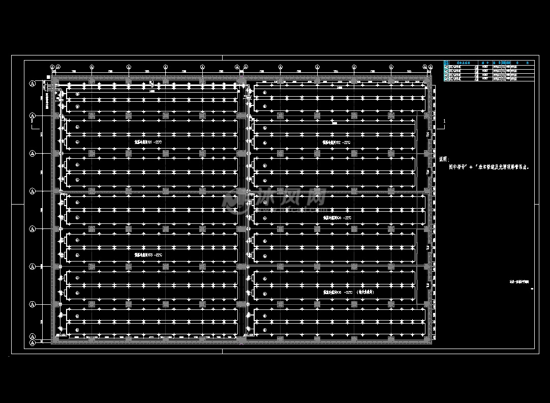 冷库一层制冷平面图