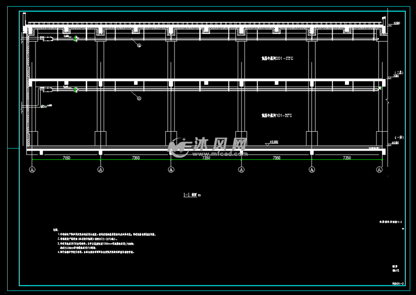 冷库制冷剖面图