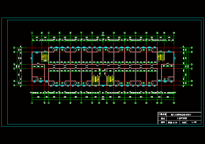 理工大学学生宿舍设计- 设计方案图纸 - 沐风网