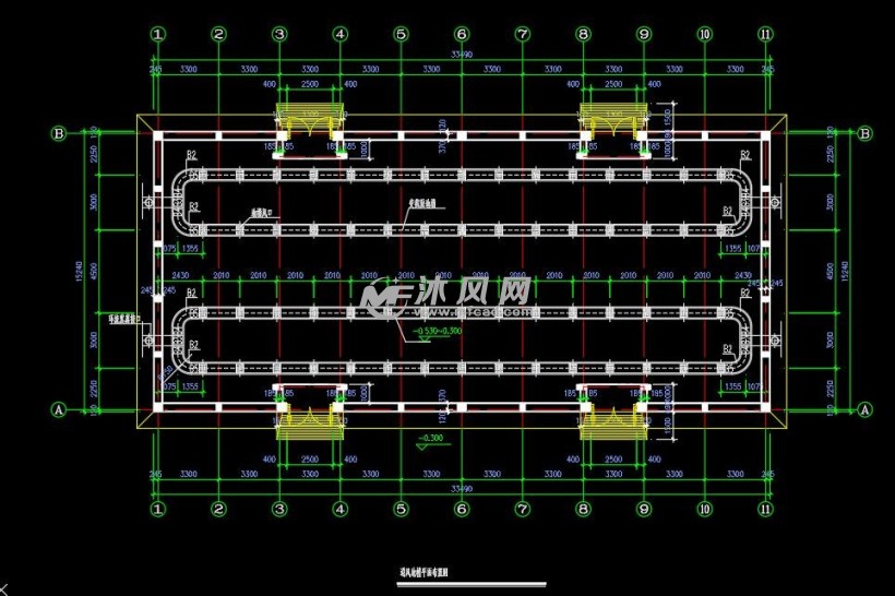 某15米跨钢筋混凝土装粮仓结构设计图