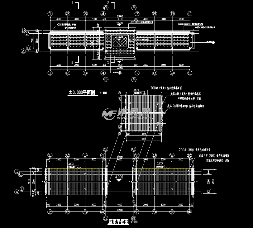 文化长廊平面图