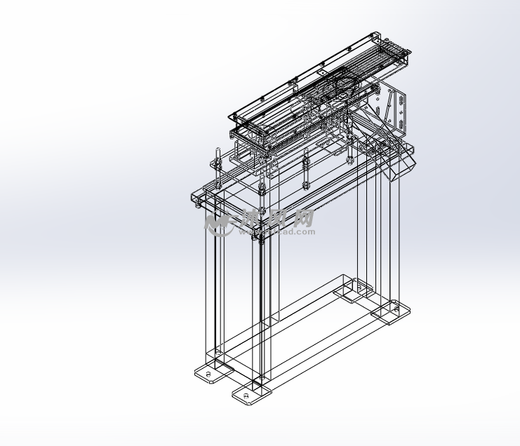 振动机模型线框图