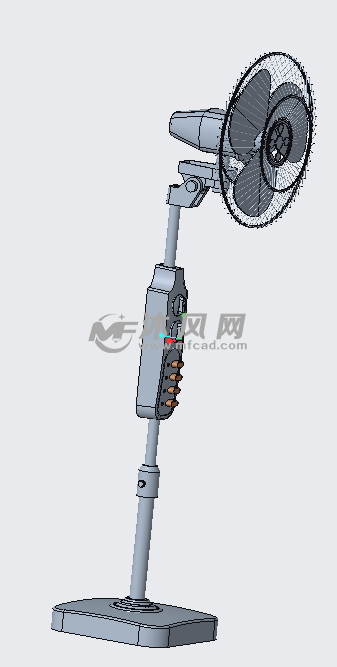 电风扇 三维 - 家用电器图纸 - 沐风网