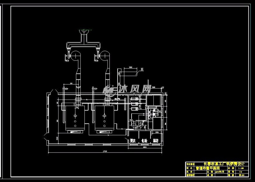 某工厂锅炉房设计图