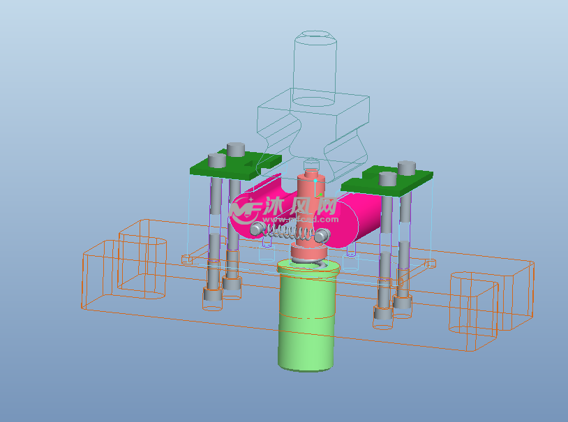 模具3d結構圖