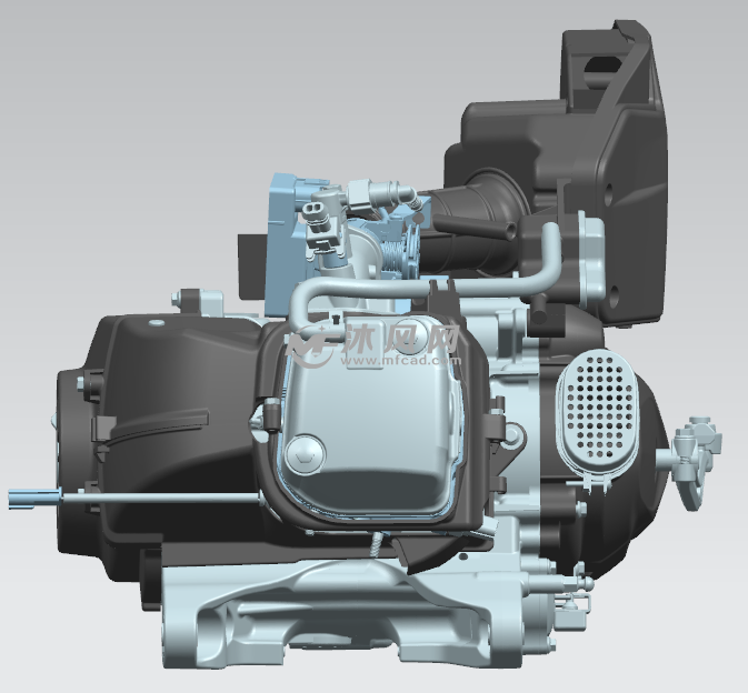 150电喷卧式发动机