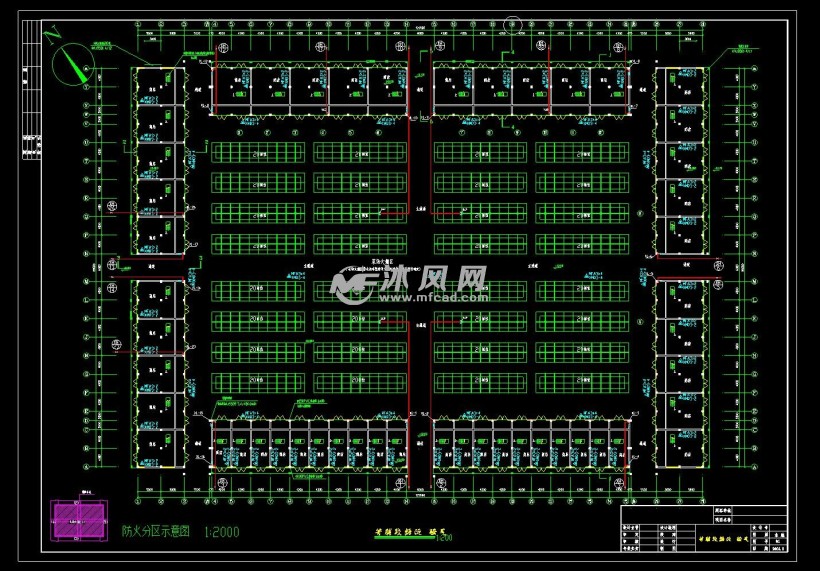 江蘇某農貿市場給排水平面圖