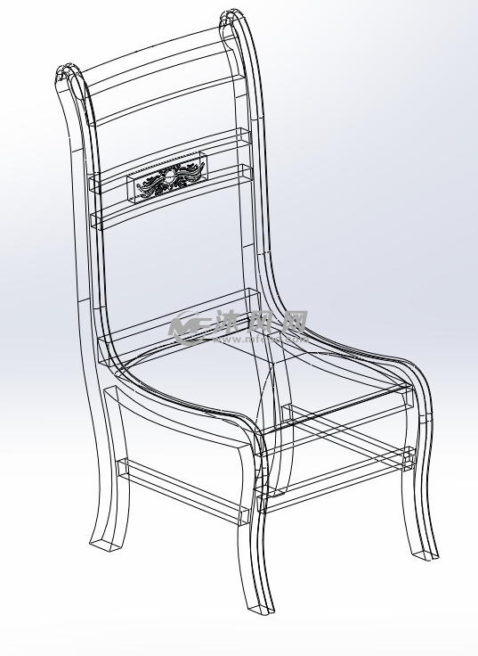 椅子线框图