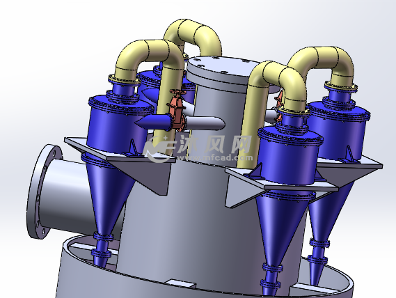 水力旋流器三维