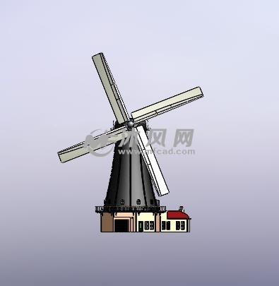 荷兰风车抽水原理图图片