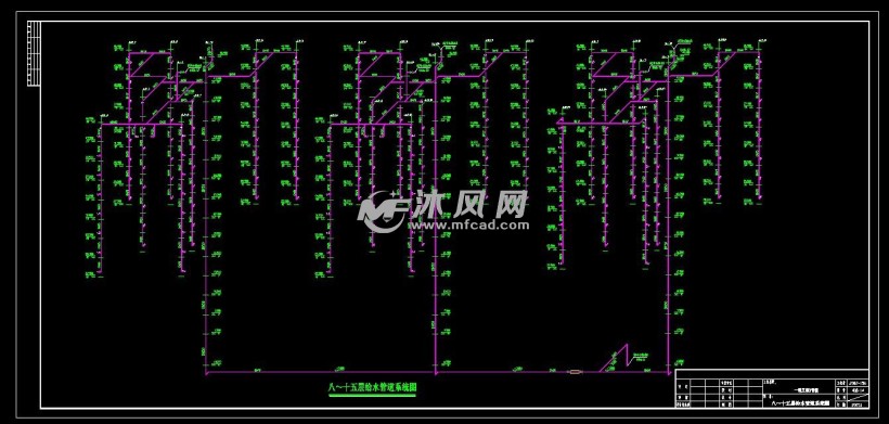 小区供水水管道图图片