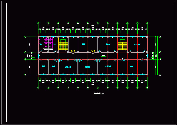 教学楼建筑平面图高清图片