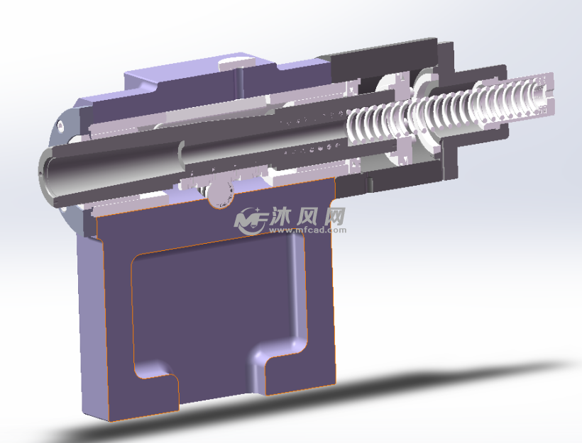 磨床尾座剖视图磨床尾座内部结构图图纸参数图纸id: 1083647图纸格式