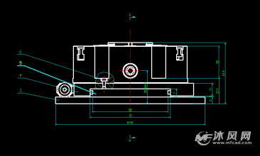旋转平台二维图纸