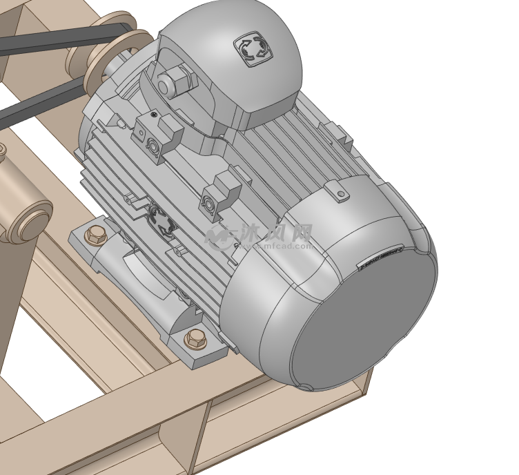 驱动电机安装示意图