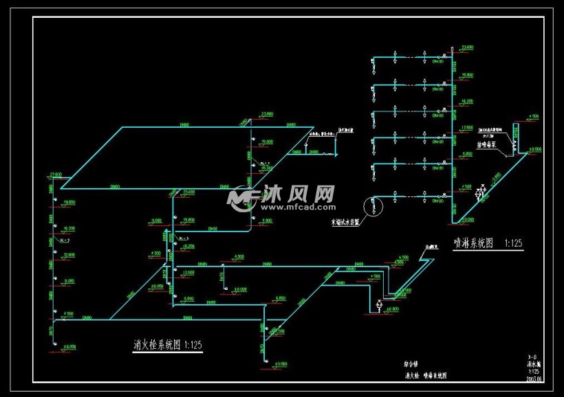 电子图纸消防箱图左右图片