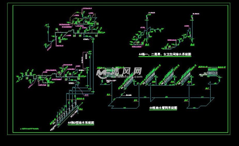 44棟d型給水系統圖