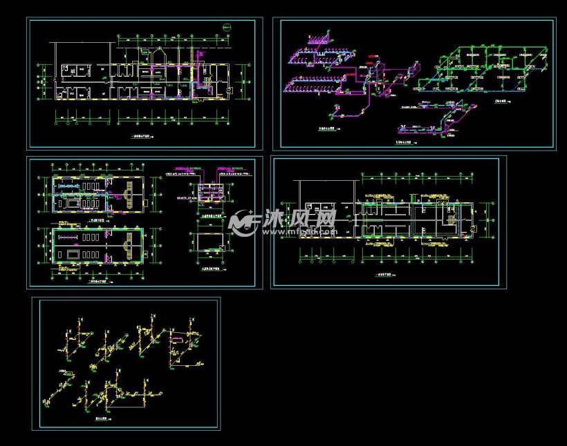 某学校浴池给排水设计图