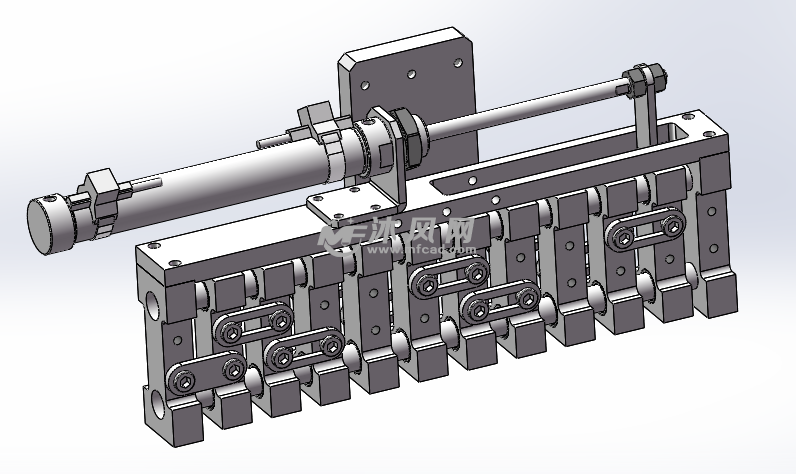 拉杆式固定距离变距结构气缸版