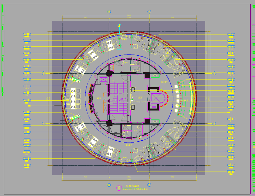 五星级度假酒店高档旋转餐厅装修含效果