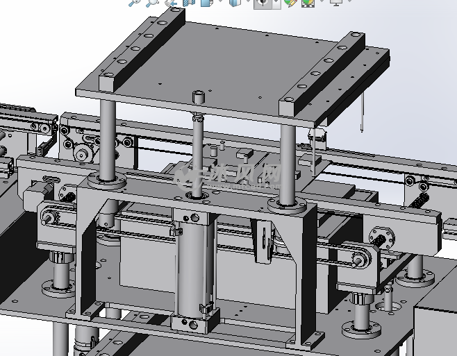 双层pcb流水线设备下压机构双层pcb流水线设备整体结构布局图纸参数