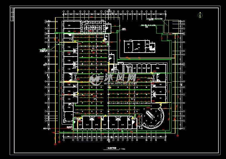 某五层商住楼消防设计图- cad建筑图纸 - 沐风网