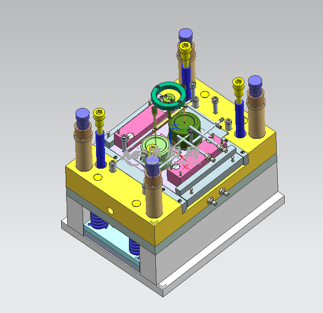 茶花440ml保鲜盒注塑模具