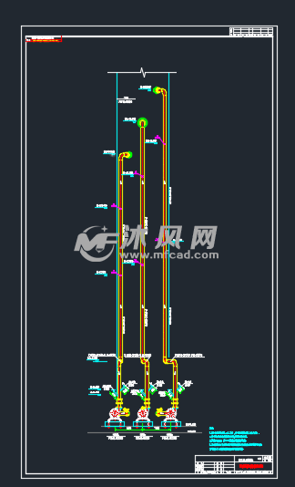 120t锅炉脱硫吸收塔循环浆液管道安装图