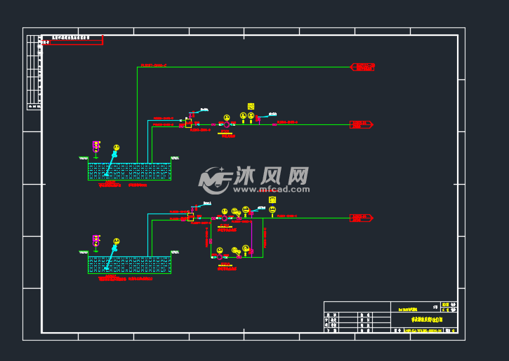 该图为120t锅炉脱硫事故浆液地坑管道图,包括pid图,管道平面图,管道