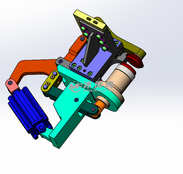 焊套筒伸销压紧机构