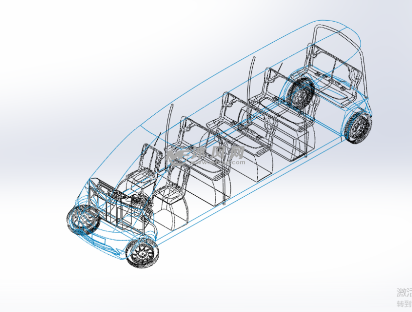 塔塔汽车模型线框图