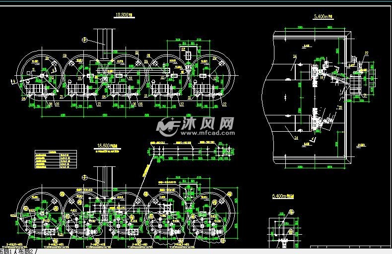 滚磨水泥粉料调配站综合布设图