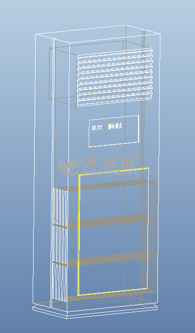 立式空调室内机 - 换热/制冷空调设备图纸 - 沐风网