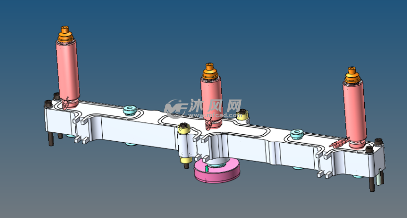 自制熱流道模型3d設計圖- 注塑模圖紙 - 沐風網