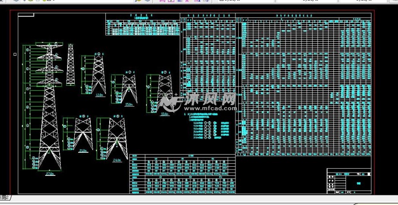 27米高的四层六线挂角电塔