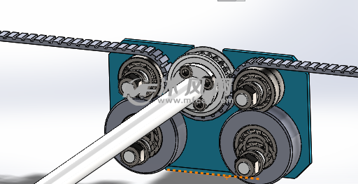 电机同步带传动动画