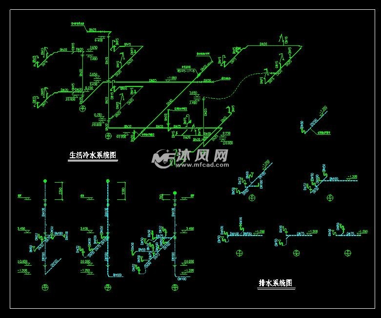 广东某别墅给排水施工图