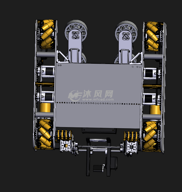 战斗机器人3d设计 - 机器人模型图纸 - 沐风网