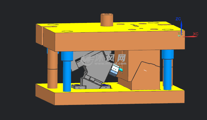 侧冲模具结构图