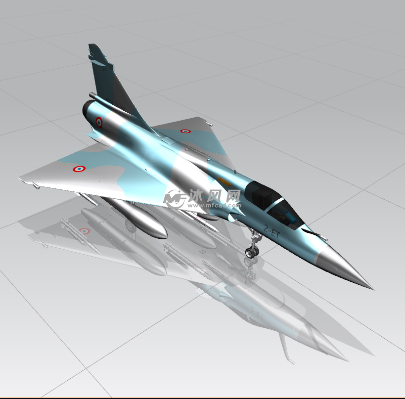 幻影2000战斗机三维立体模型