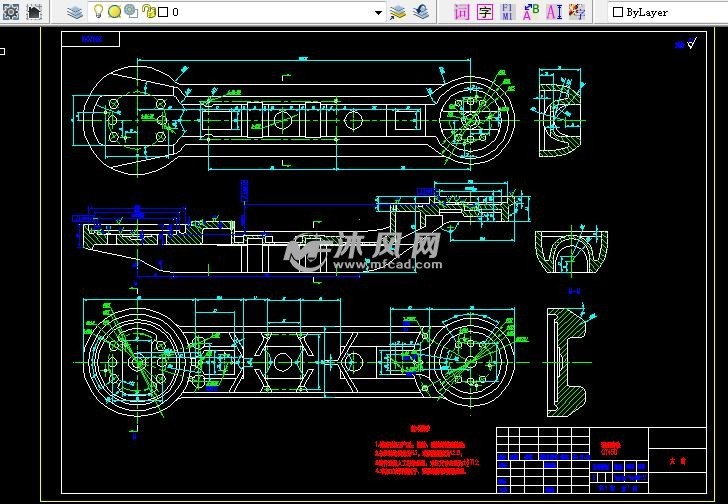 大曲臂结构尺寸图