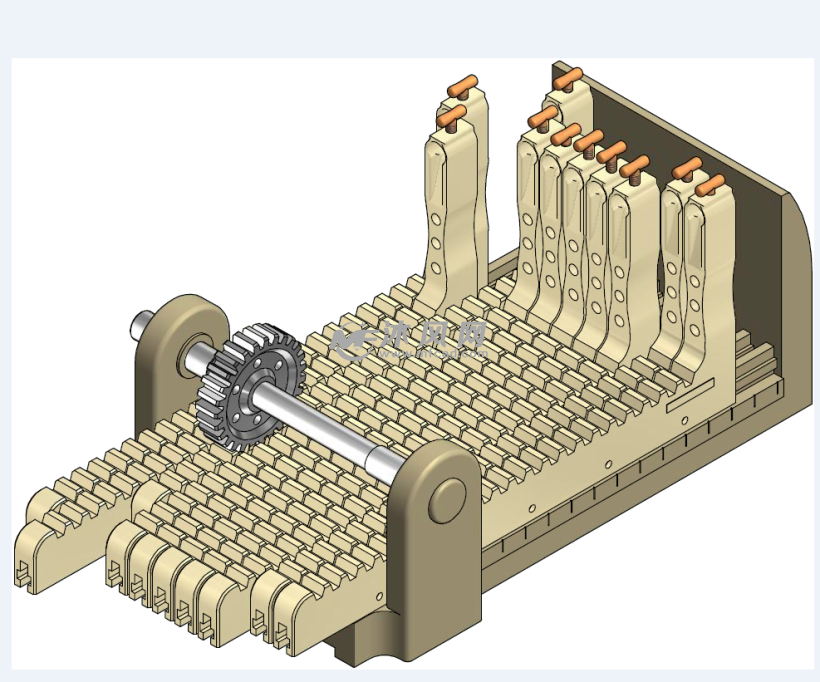 一种轨道交通电力电缆疲劳试验机床夹具 - 机械加工图纸 - 沐风网
