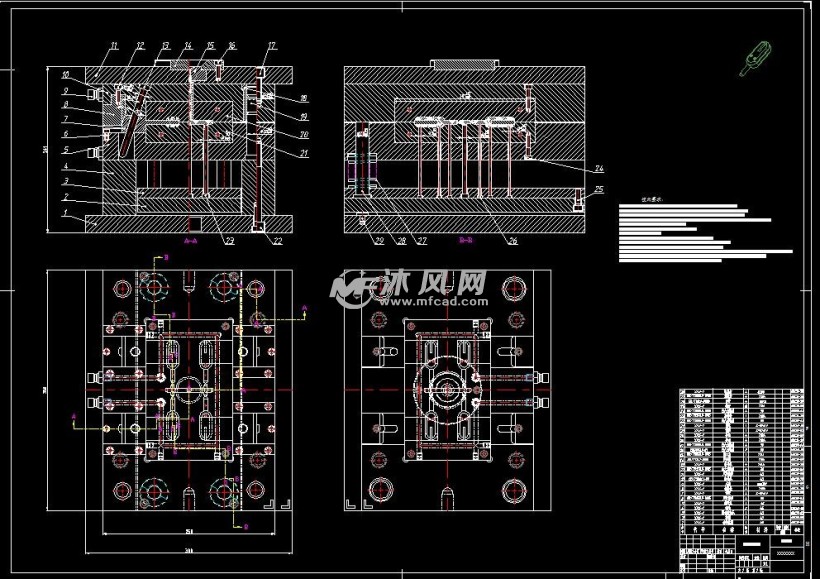 圆规帽注塑模具设计